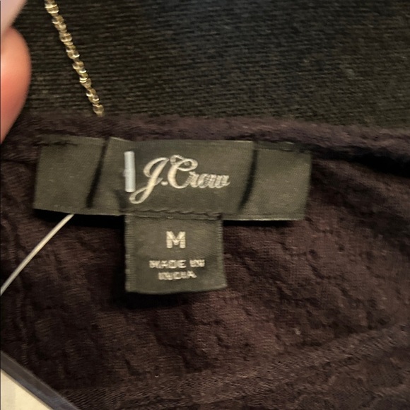 J. Crew Black Textured Ruffle Blouse - Picture 2 of 4